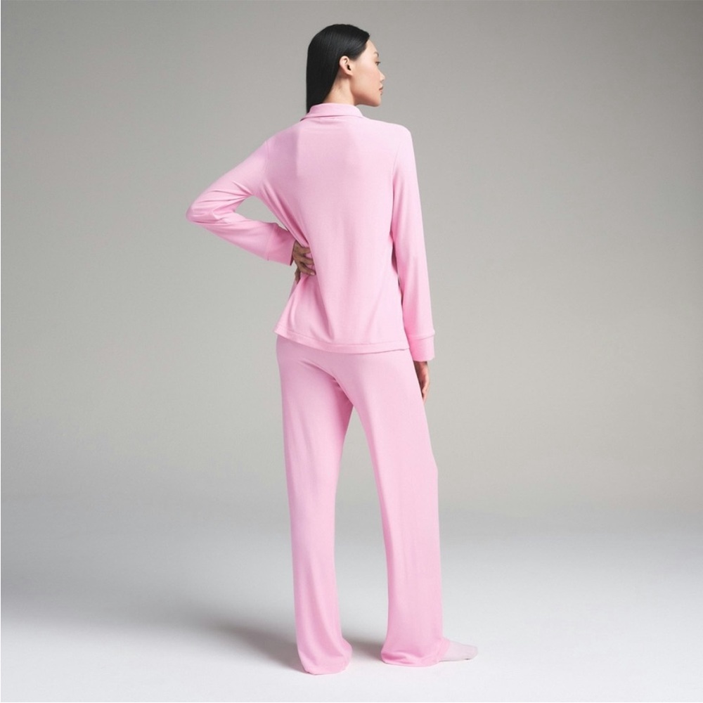 HTF SKIMS SOFT LOUNGE SLEEP SET IN BUBBLEGUM L - Picture 2 of 8